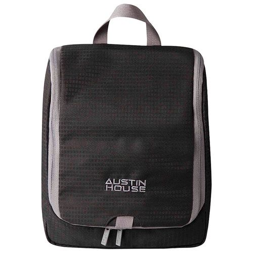 hanging toiletry bag black